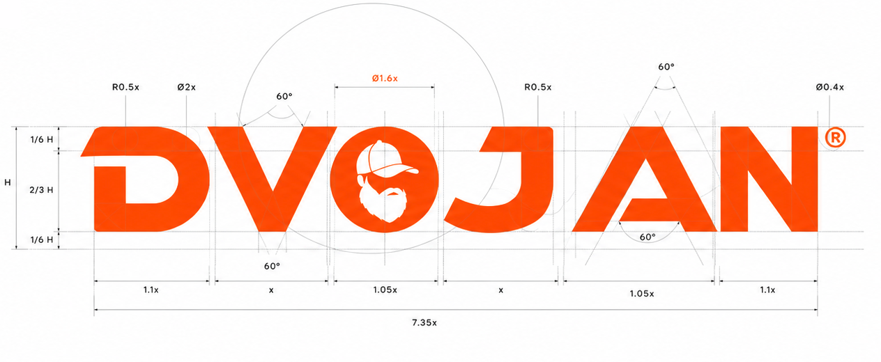 AI promptes logo DVOJAN